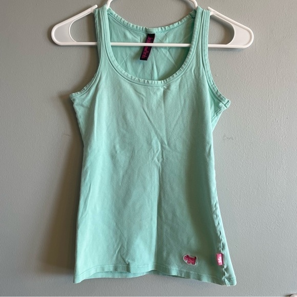 Joshua Perets Teal Tank Top Small - Picture 1 of 5